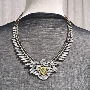 BaubleBar Rhinestone Bib Necklace